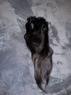 20 Inch Black Hair Clip Ins 7 Pieces Never Used Weave