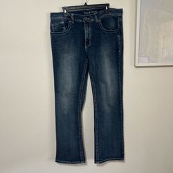 Axe & crown Men's Bootcut Jeans - Indigo