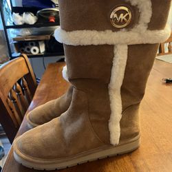 Michael Kors Shearling Mid-Calf Boots 