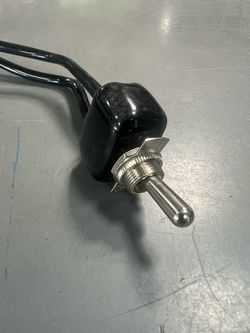 Toggle Switch with Boot Cover and Wires