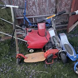 Honda HS35 Blower + 3 Electric +1 Gas Scooters