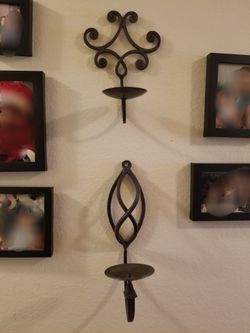 Iron candle holders