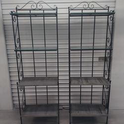 Wrought Iron racks (2)