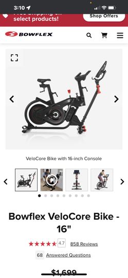 Bowflex velcro bike sale