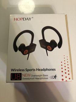 Wireless Sports Headphones. Sweat proof Bluetooth headphones