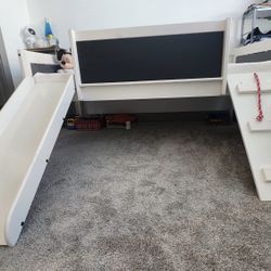 Kids Lift Bed With Slide And Ladder