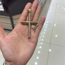 Gold Cross Pendant 