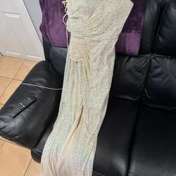 Champagne Dress Size 6 Women 