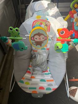 🌈 Baby Bouncer / Rocker with Interactive Toy Bar