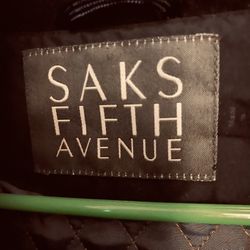 Saks Fifth Ave Jacket Size L with Storm System Technology 