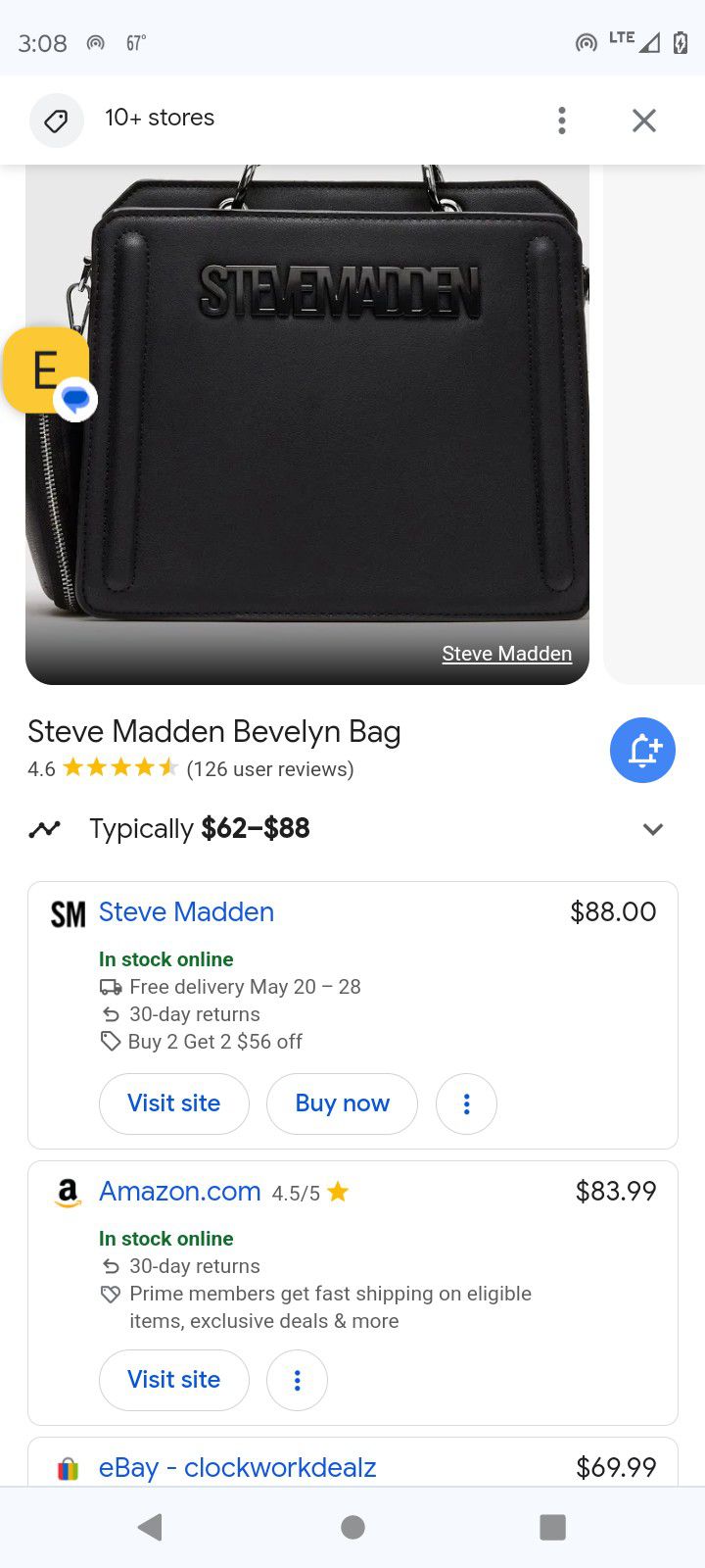 Steve Madden Bevelyn Bag