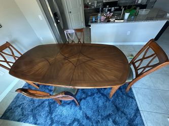 Wooden dinning room table