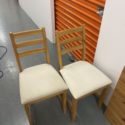 Square IKEA Table And Two Chairs