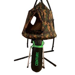 SET of THREE - Hanging Tent With Metal Stand And Punching Bag 