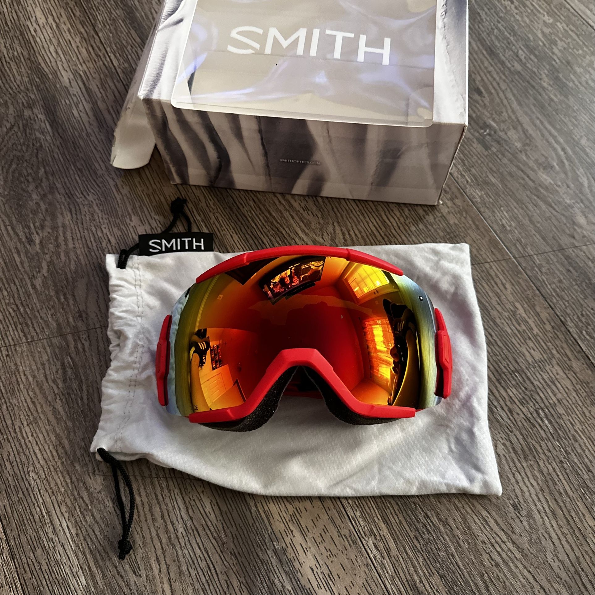 Smith Vice Snow Ski Goggles Red Band Smith Snow Goggles Vice Lens