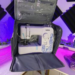 Brother LX3817 Sewing Machine + Floral Rolling Case (Brand New)