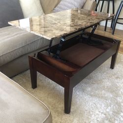 Elevating Coffee Table With Storage