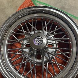 Set of 14”s wire-star wheels 