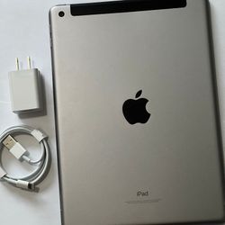 iPad 6th Generation,  Unlocked  Cellular and iCloud , Wi-Fi  Internet, Excellent Condition,  Usable all Company  Sim