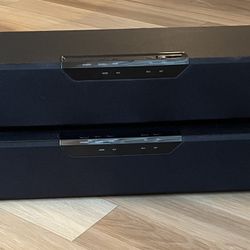 2 Audio Source Sound Bars S3D40, Sonic Emotion 3D Sound In Black With Cord