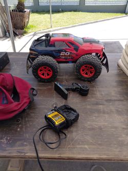 Rc car with charger and battery