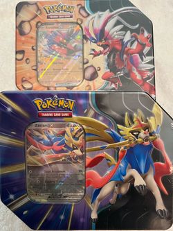 2025 POKEMON 2 SLASHING LEGENDS SEALED TINS  ZACIAN EX & KORAIDON EX PROMOS