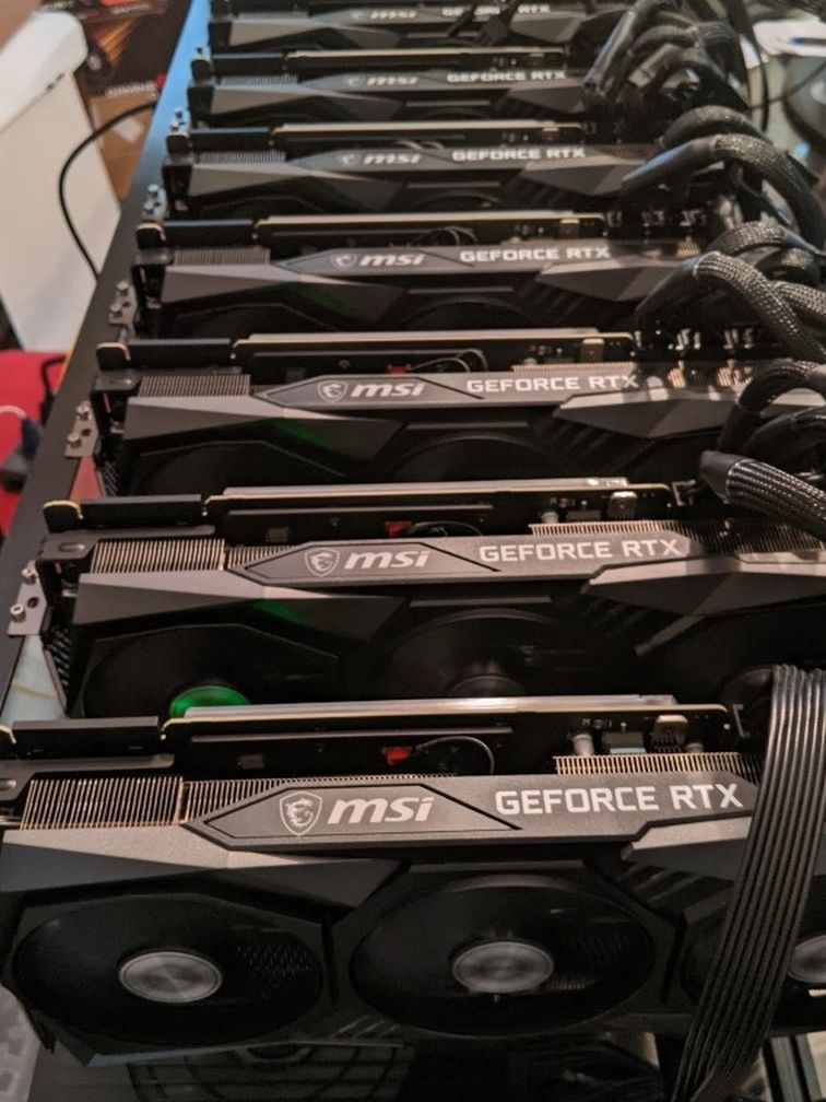 8 GPU (RTX 3090) Mining Rig (960 MH/s) Ethereum/Crypto