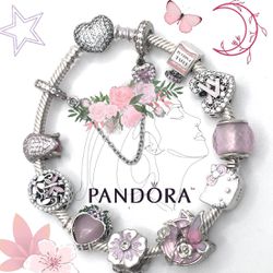 Authentic Pandora Bracelet With x1 Pandora Bead & All 925 Charms ‘Sassy Hello Kitty’