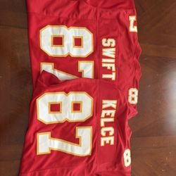 Travis Kelce Taylor Swift Kansas City Chiefs Jerseys Youth XL