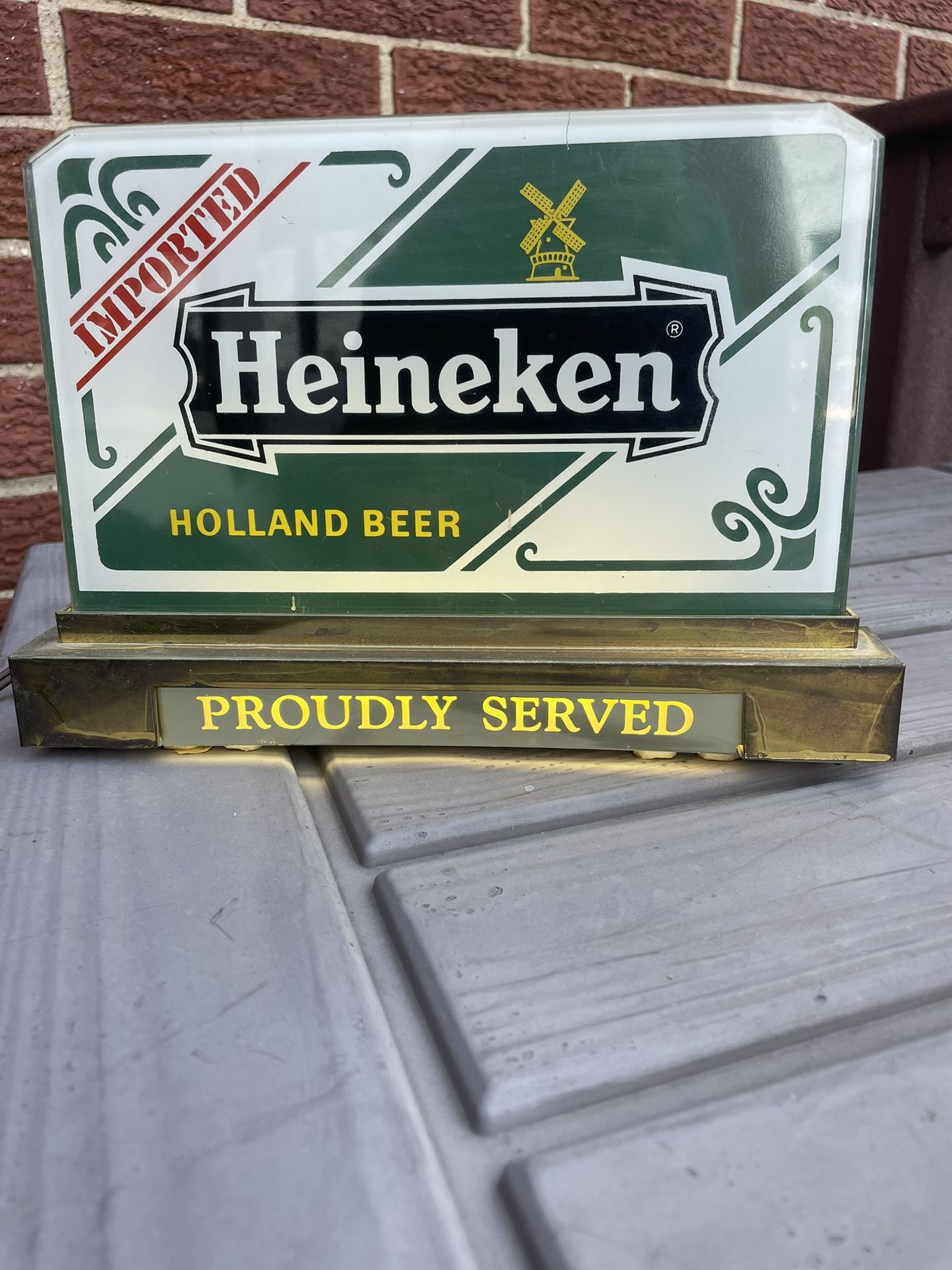 Vintage Heineken Holland beer sign