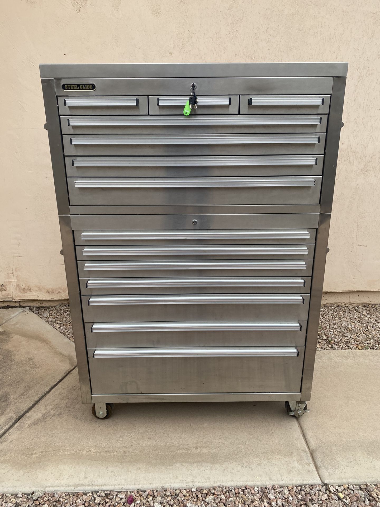 Steel Glide Tool Box 61”H 41”W 18”D For Sale