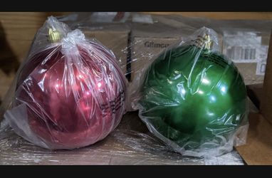 Christmas Tree Ball Ornaments 72 Pcs 12"