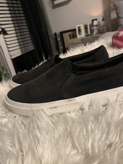 Black slip ons