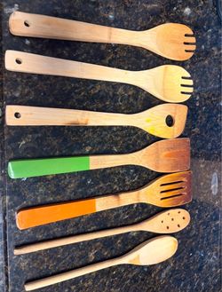 Bamboo Wooden Kitchen Utensil Set