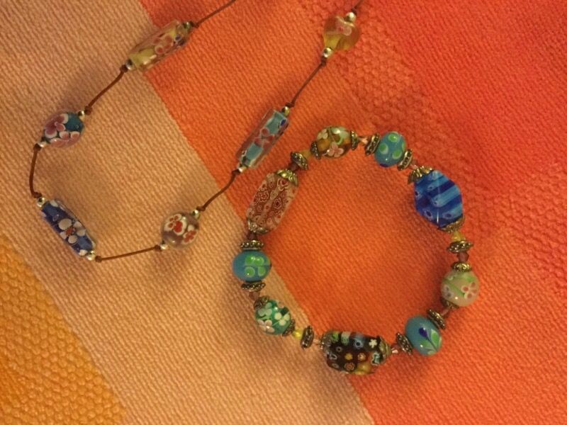 Gemstone necklace & bracelet ππΈπ