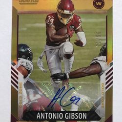Antonio Gibson Autograph 23/50 Gold Zone