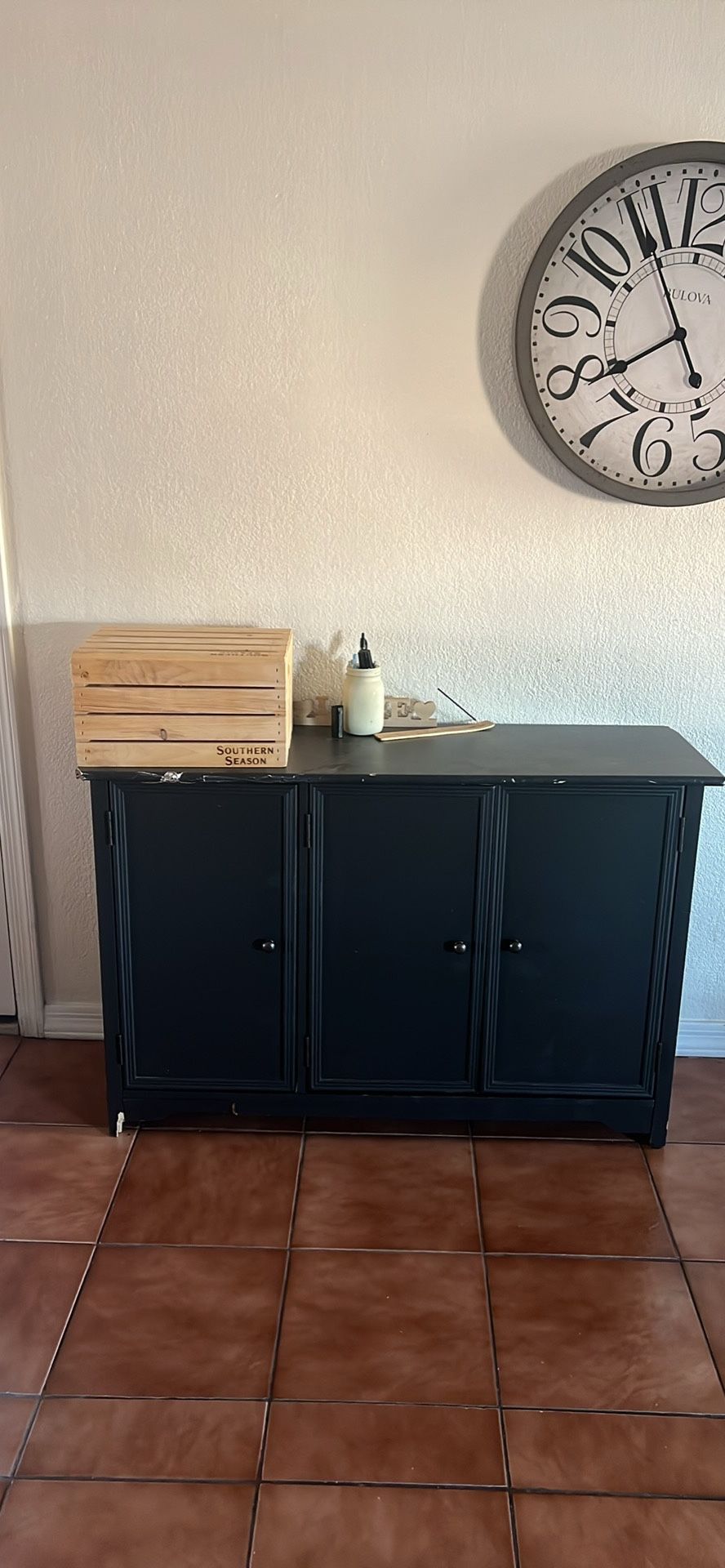 Black Wooden TV Stand Or Entry Table 