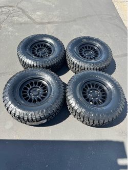 Brand New KMC Impact FFT “733” 17x8.5 6x135 Wheels and Blackhawk RT 35/12.5R17 Wheels