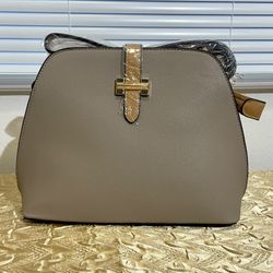 Beige Purse Round Top