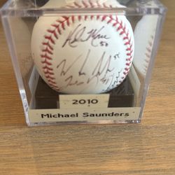 2010 Seattle Mariners Spring Training Signed Baseball 