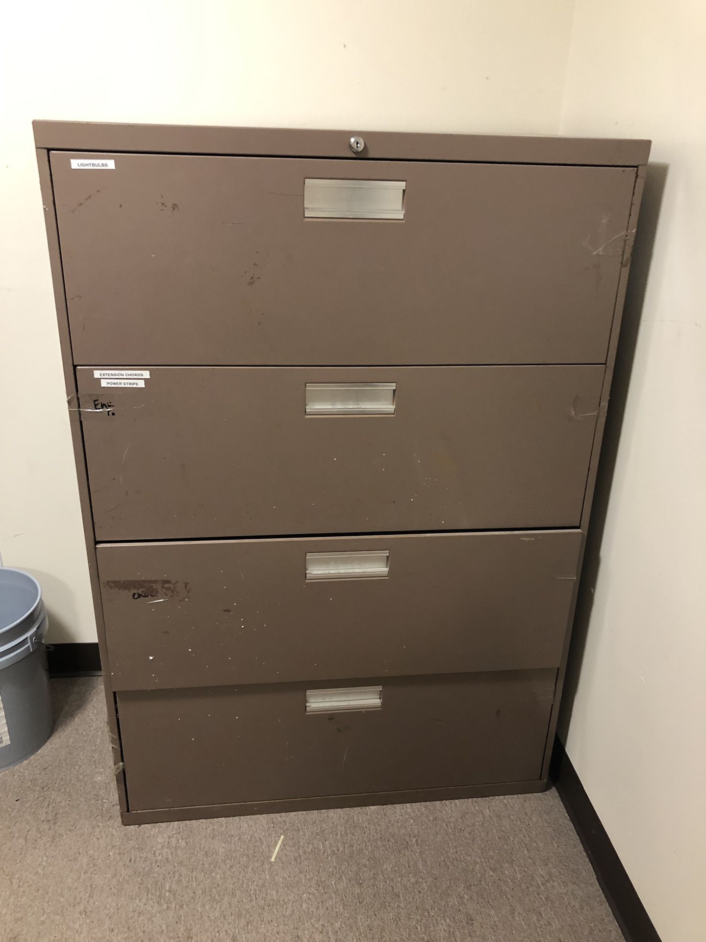 Large 4 Drawer File Cabinet