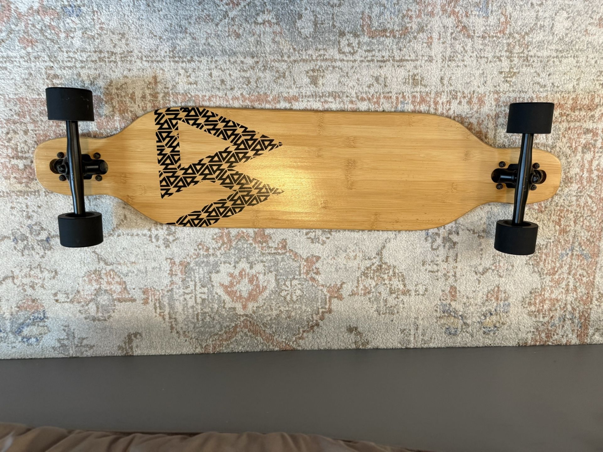 Magneto Bamboo longboard 38.5” X 9” w/ Upgraded Bearings