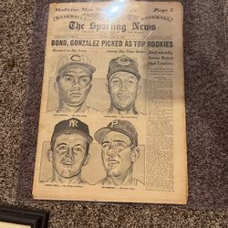 The Sporting News Bond, Gonzalez Original News Paper