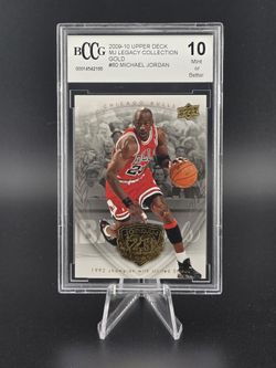 2009-10 Upper Deck - Michael Jordan MJ Legacy Collection Gold

Card #60 Graded BCCG 10
