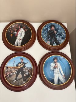 ELVIS PRESLEY Enterprises Presents PLATES Framed 1st ,2nd,3rd,4th Issue 1990's