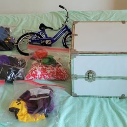 PRICE DROP: American Girl Vintage Outfits, Bicycle and Trunk