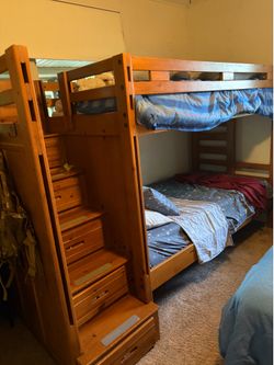 Twin sized bunk bed