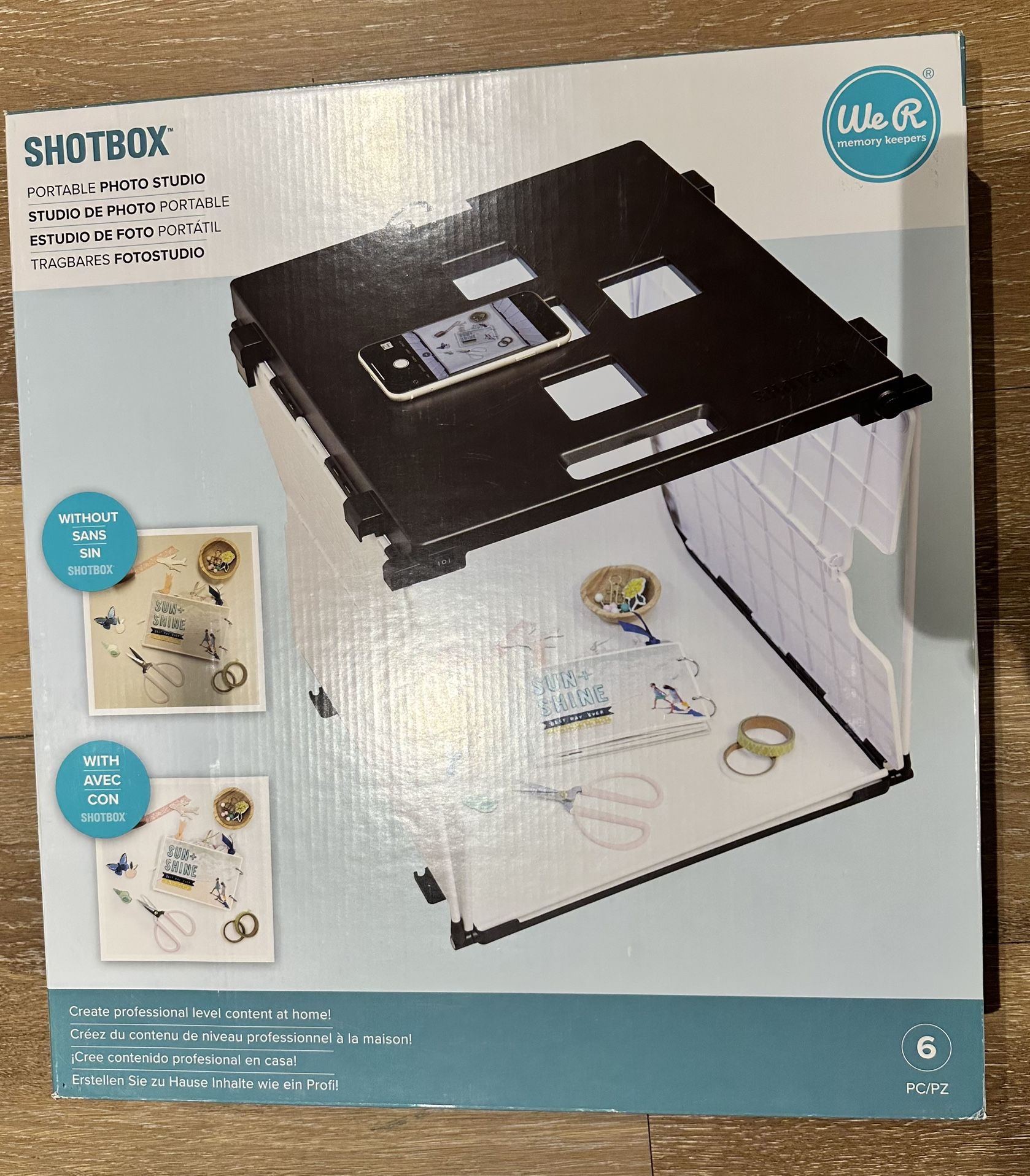 Photo Box And Background Paper