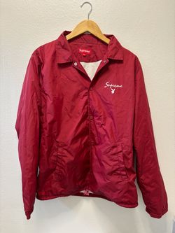 Supreme x Playboy Coach Jacket Red