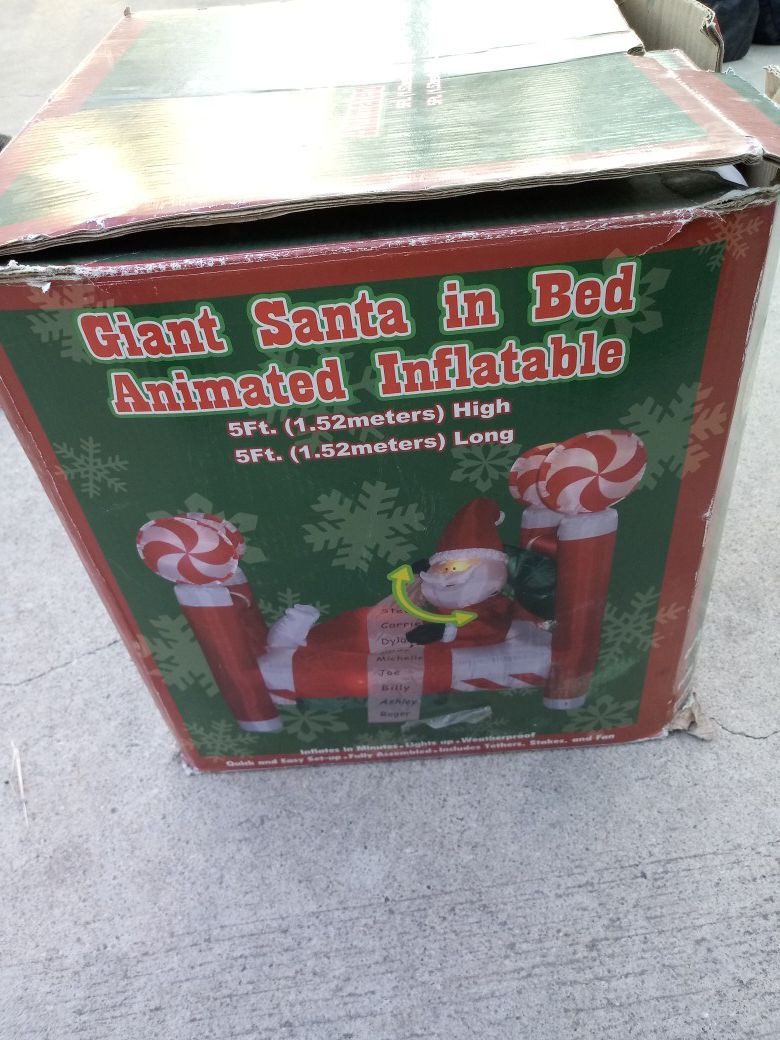 Christmas Santa inflatable blow up